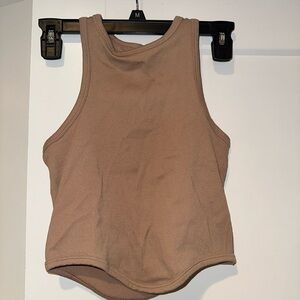 Brown Cropped Women's Top